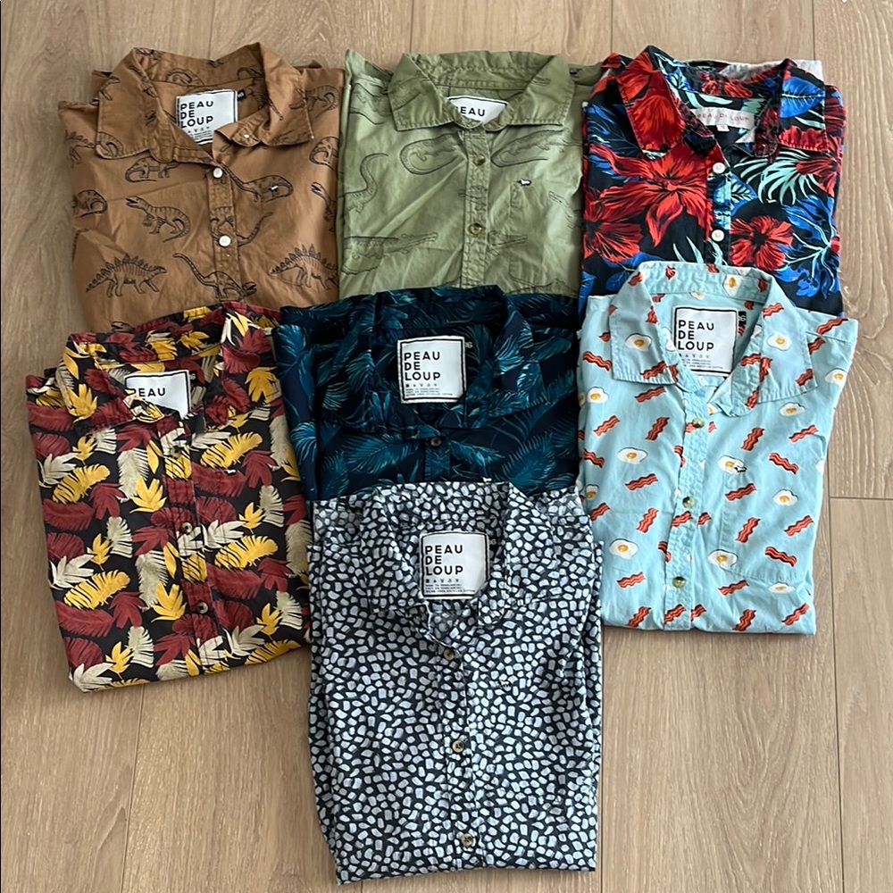 Peau De Loup Button Up Shirts Bundle